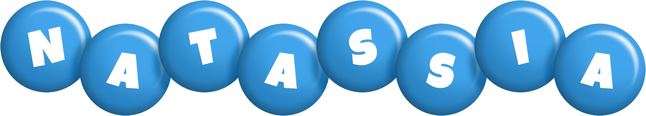 Natassia candy-blue logo