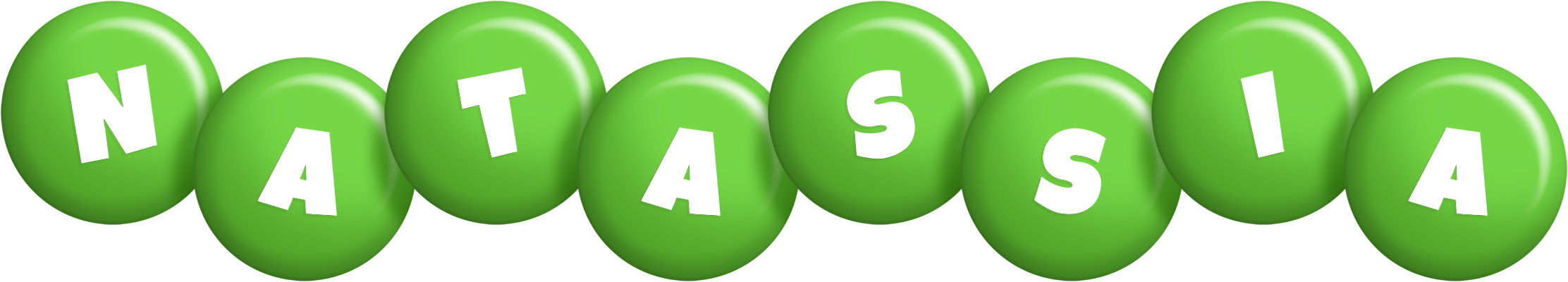 Natassia candy-green logo
