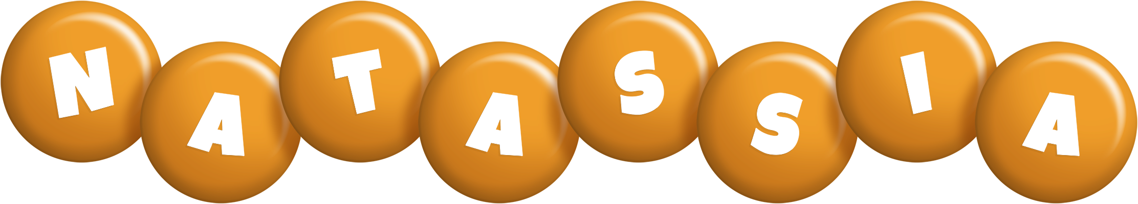 Natassia candy-orange logo