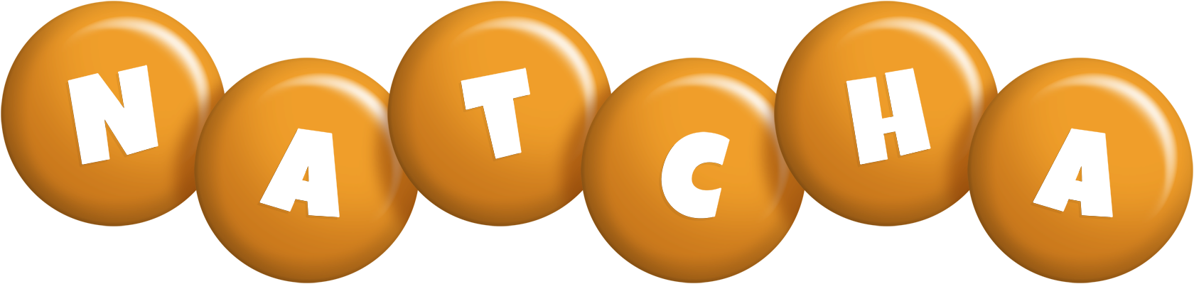 Natcha candy-orange logo
