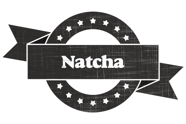 Natcha grunge logo