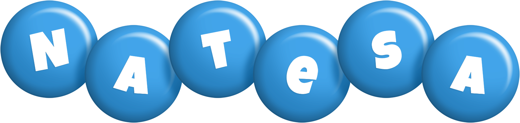 Natesa candy-blue logo