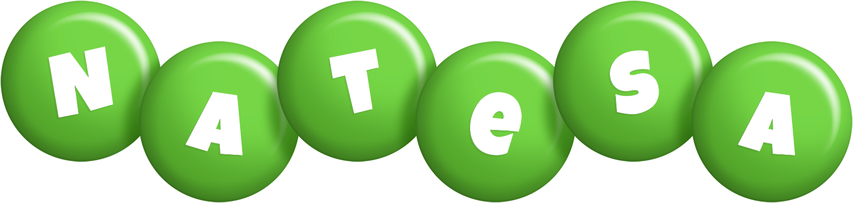 Natesa candy-green logo