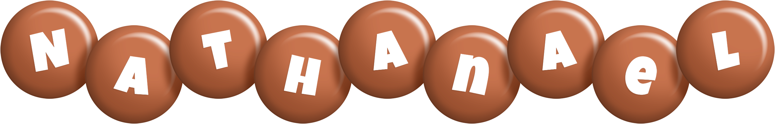 Nathanael candy-brown logo