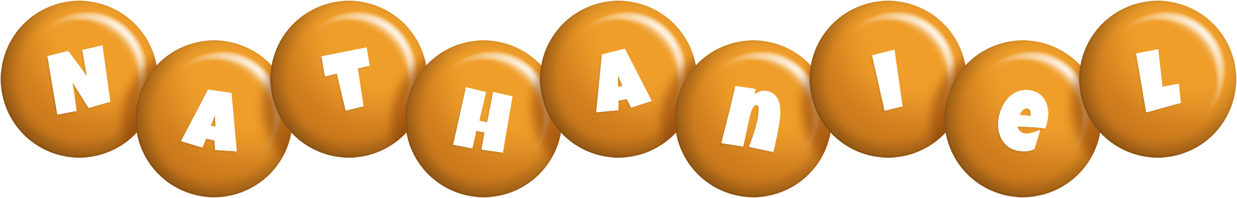 Nathaniel candy-orange logo