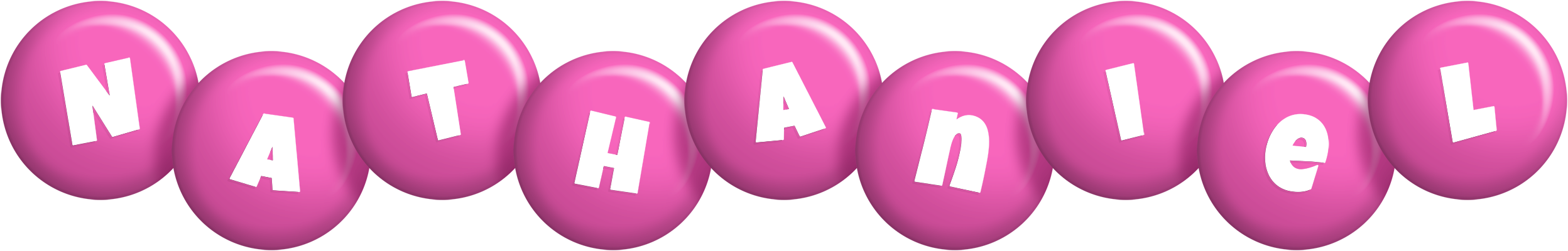 Nathaniel candy-pink logo