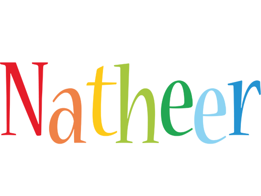 Natheer birthday logo