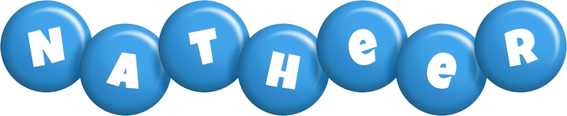 Natheer candy-blue logo