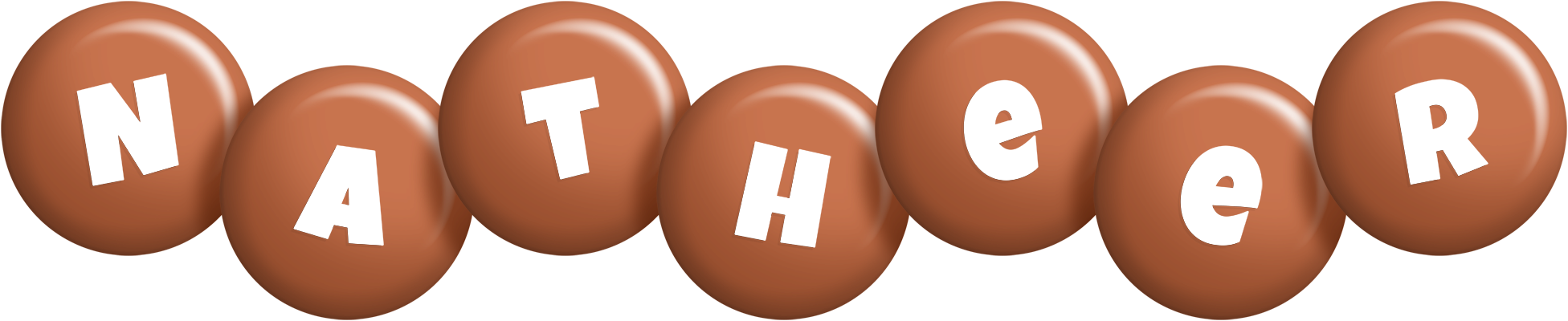 Natheer candy-brown logo