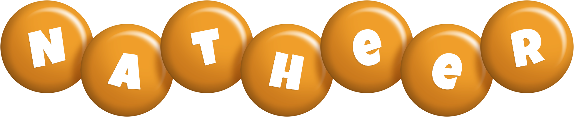 Natheer candy-orange logo