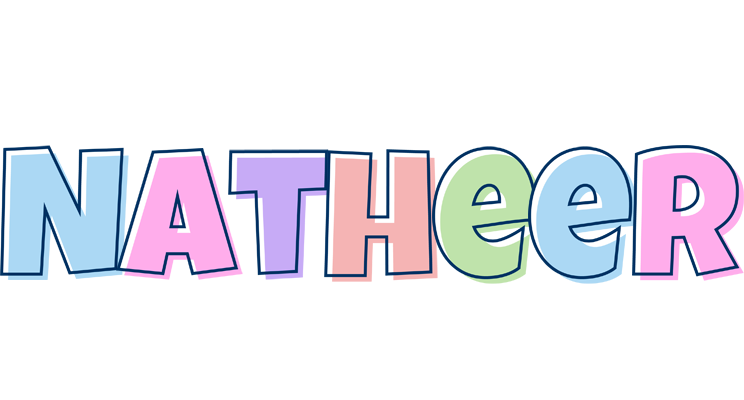 Natheer pastel logo