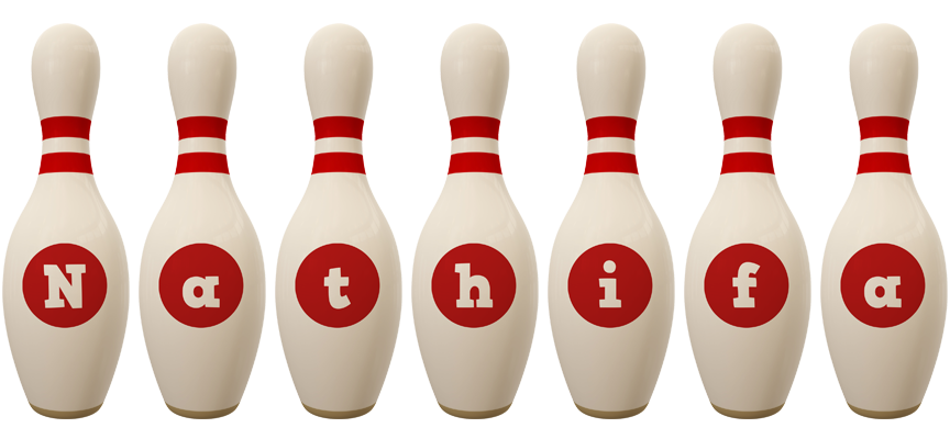 Nathifa bowling-pin logo