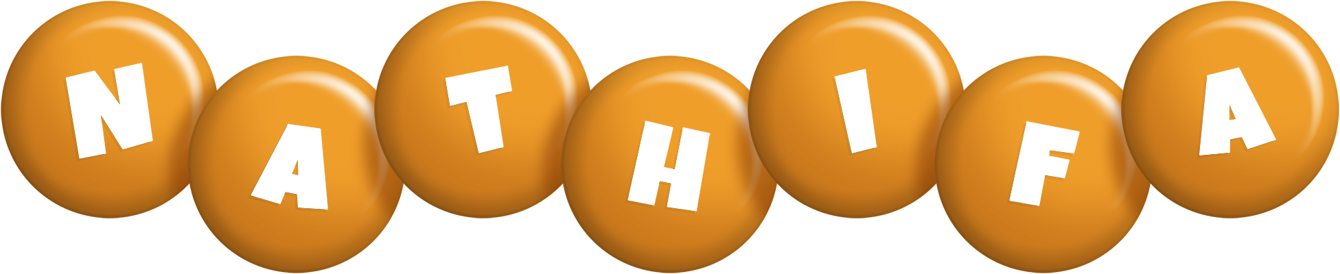 Nathifa candy-orange logo
