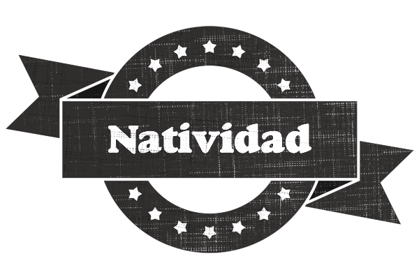 Natividad grunge logo