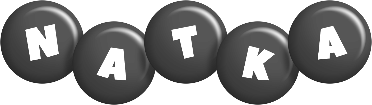 Natka candy-black logo