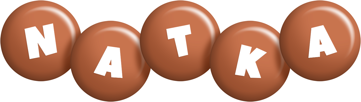 Natka candy-brown logo