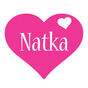 Natka love-heart logo