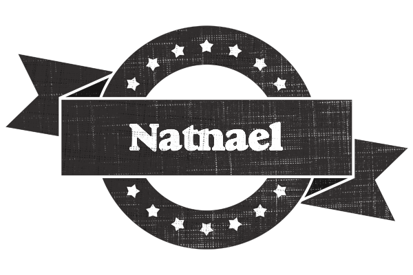 Natnael grunge logo