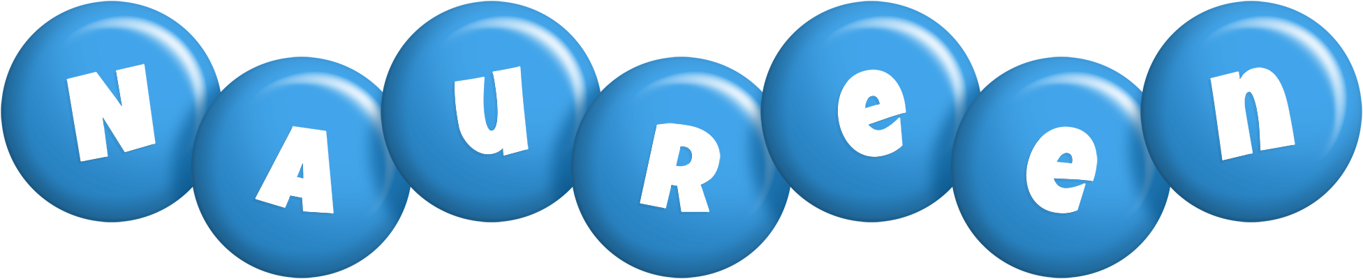 Naureen candy-blue logo