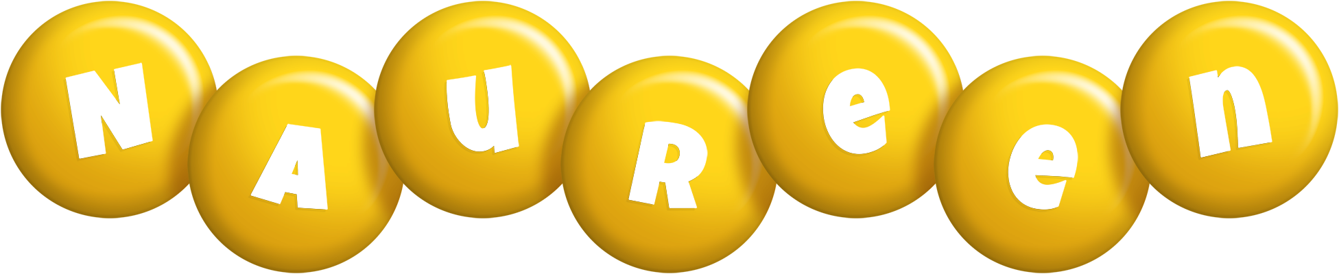 Naureen candy-yellow logo