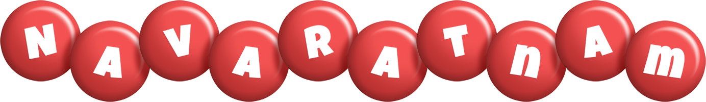 Navaratnam candy-red logo