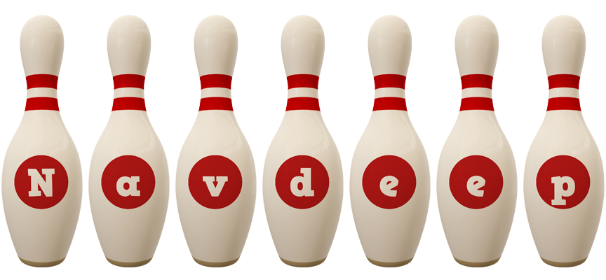 Navdeep bowling-pin logo