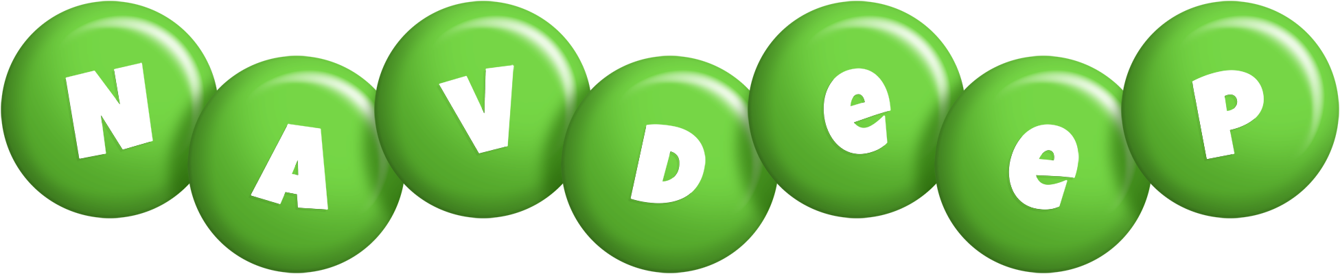 Navdeep candy-green logo
