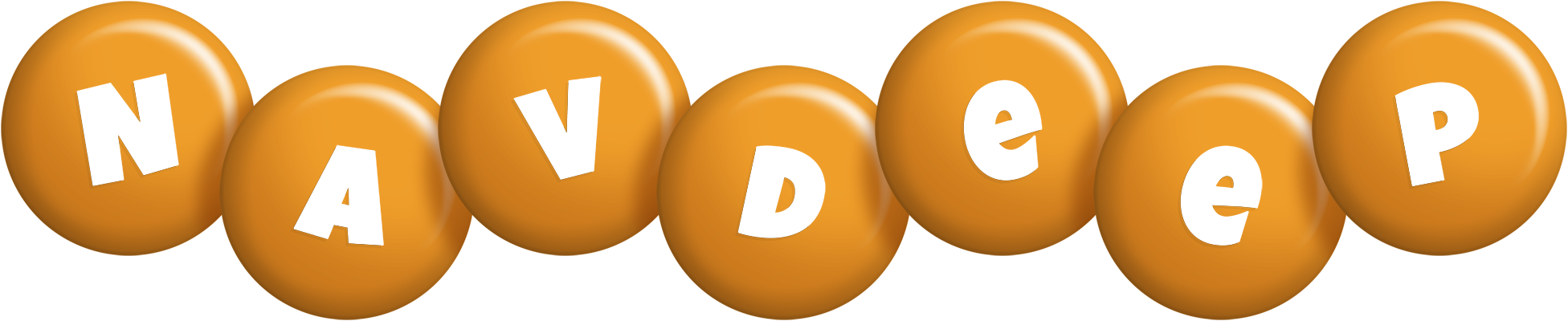Navdeep candy-orange logo