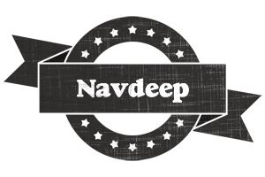 Navdeep grunge logo