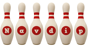 Navdip bowling-pin logo