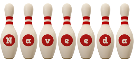 Naveeda bowling-pin logo