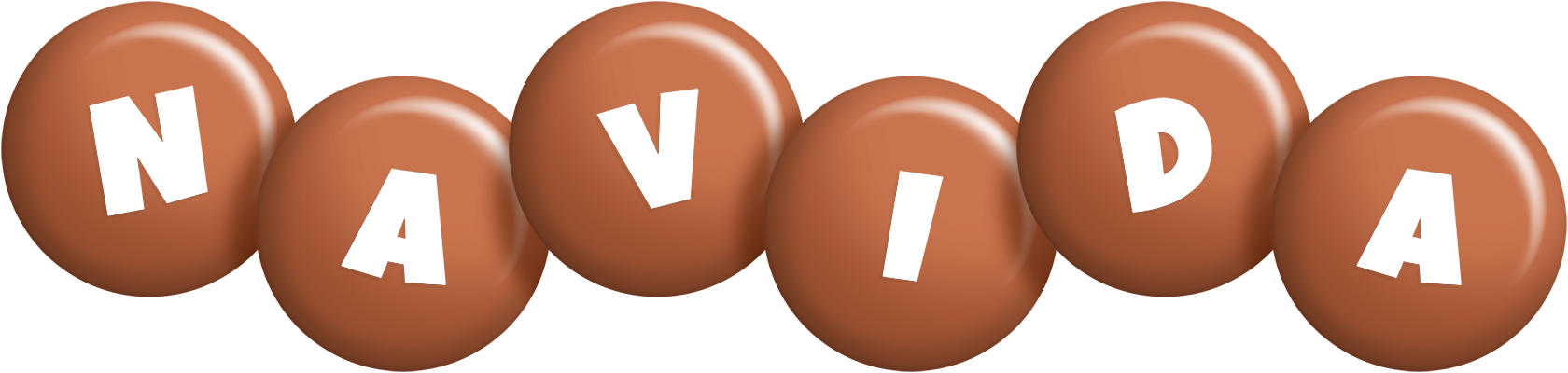 Navida candy-brown logo