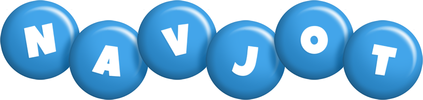 Navjot candy-blue logo