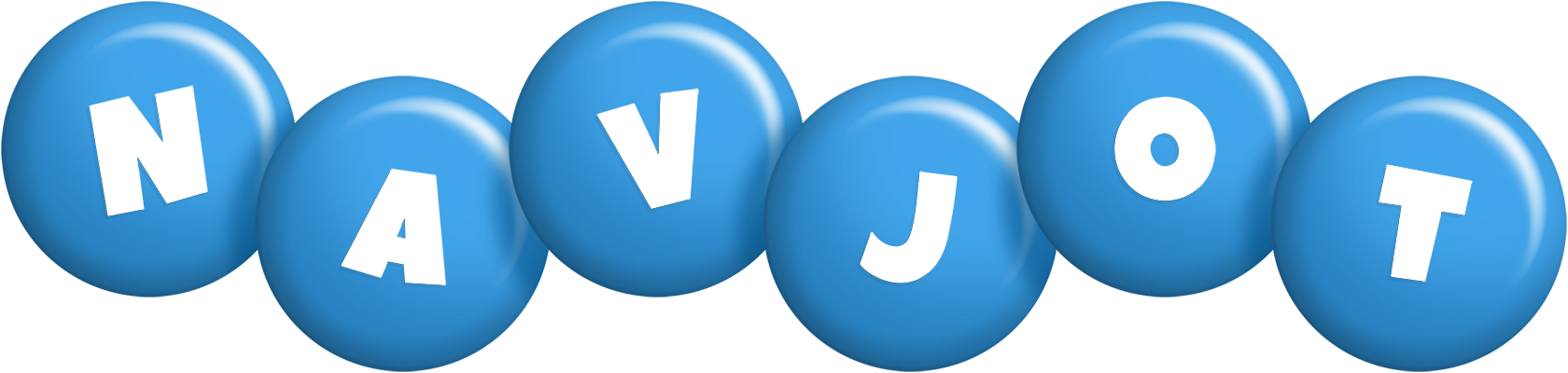 Navjot candy-blue logo