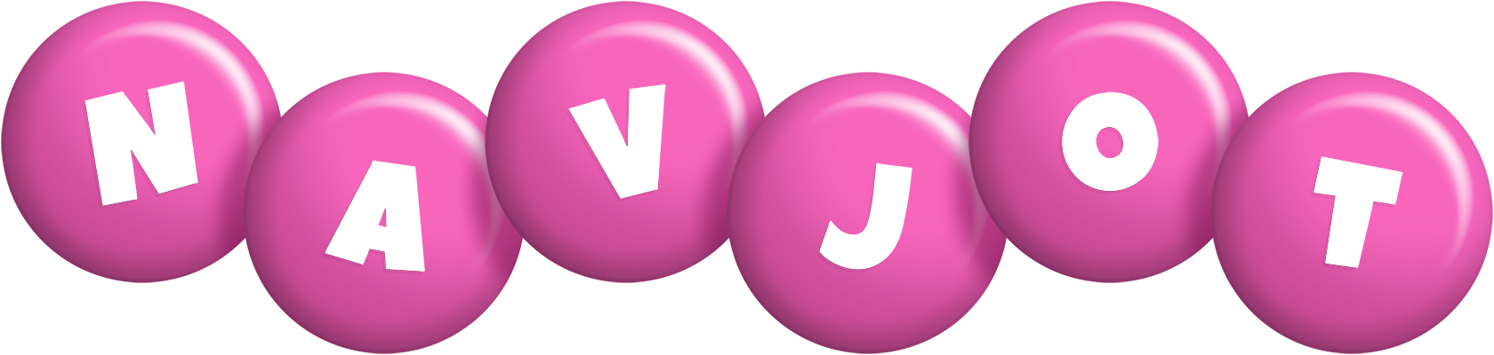 Navjot candy-pink logo