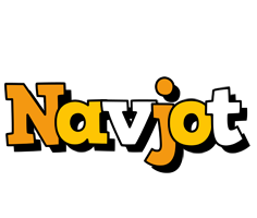 Navjot cartoon logo