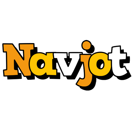 Navjot cartoon logo