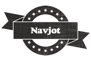 Navjot grunge logo