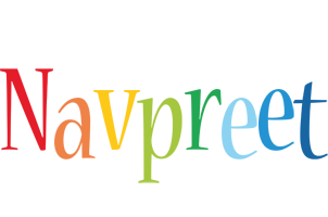 Navpreet birthday logo