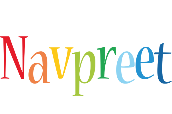 Navpreet birthday logo