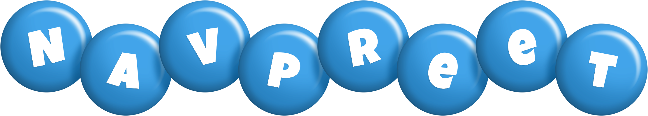 Navpreet candy-blue logo