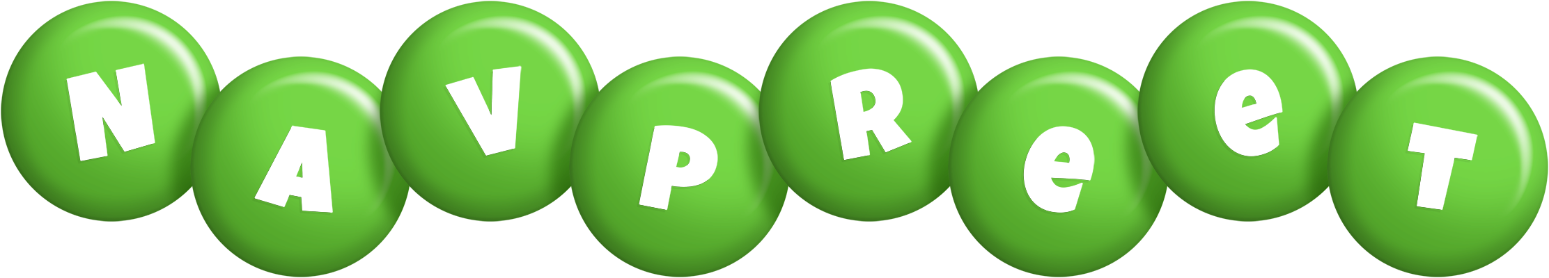 Navpreet candy-green logo