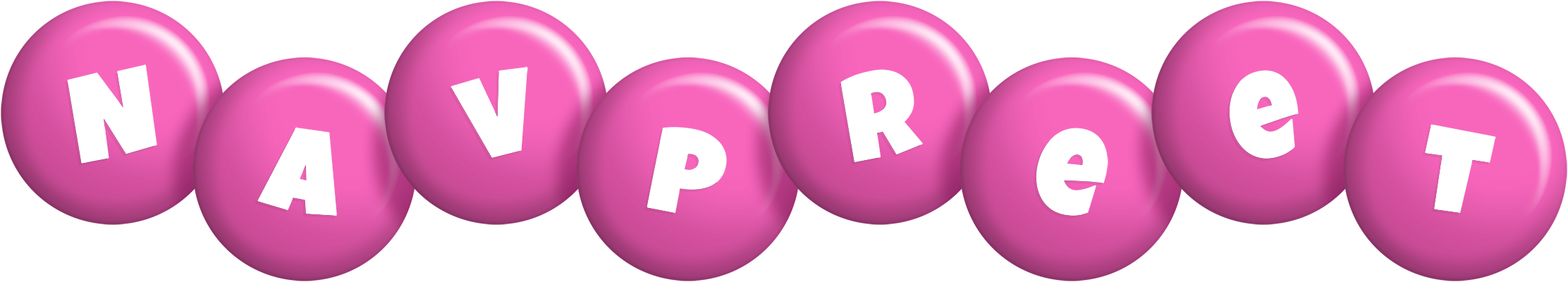 Navpreet candy-pink logo