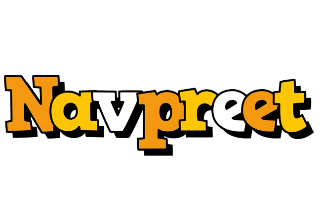 Navpreet cartoon logo