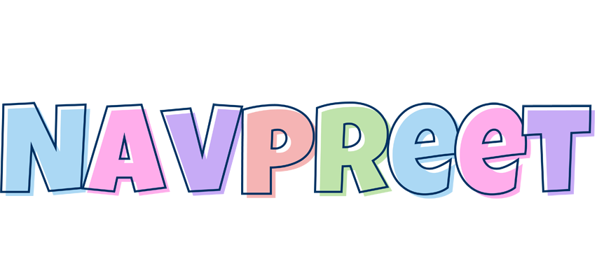 Navpreet pastel logo
