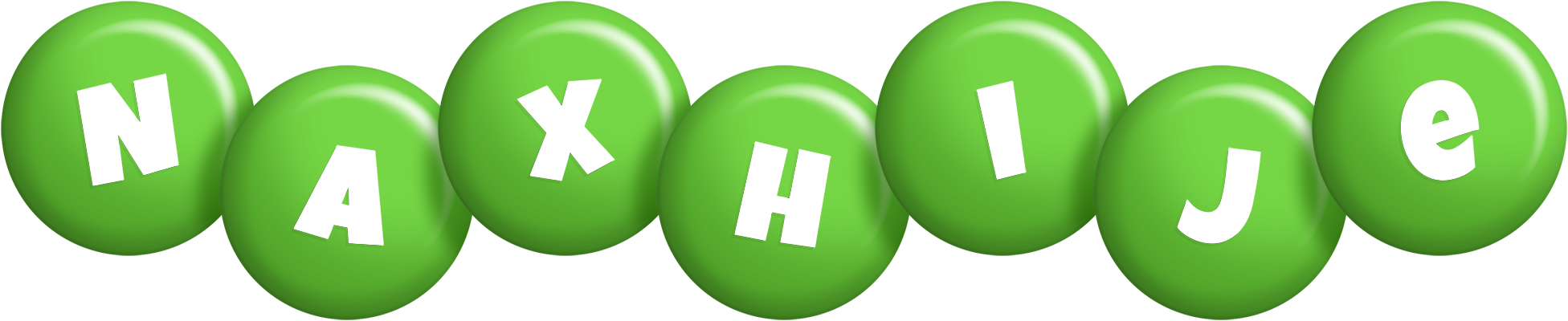 Naxhije candy-green logo