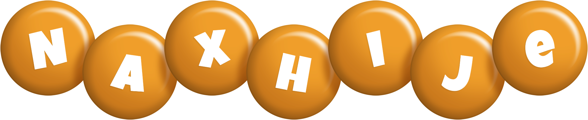 Naxhije candy-orange logo