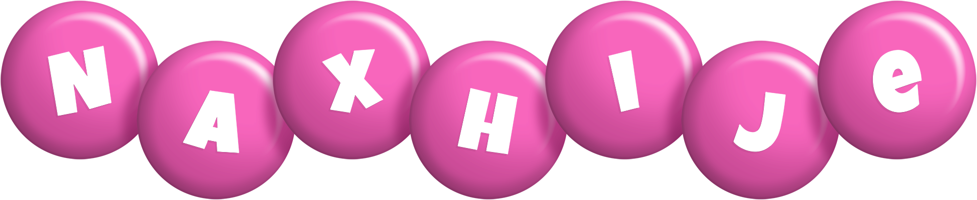 Naxhije candy-pink logo