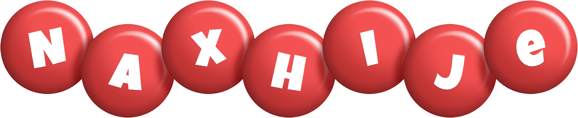 Naxhije candy-red logo