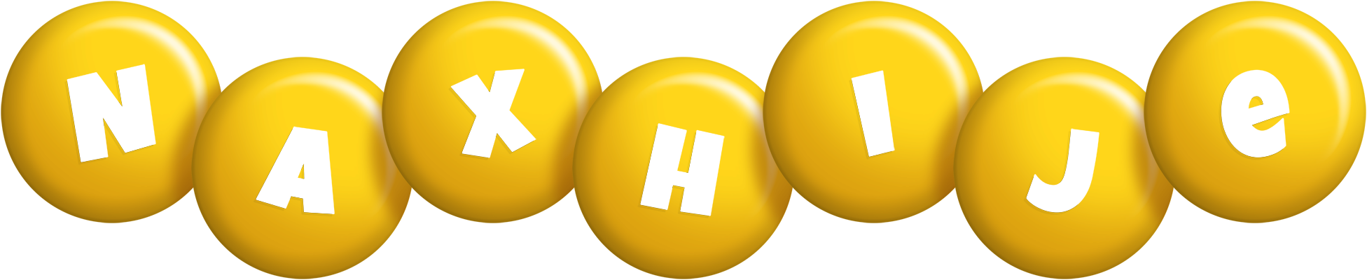 Naxhije candy-yellow logo